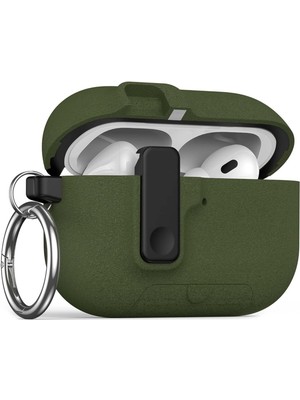 1001 Airpods Pro 3 ile Uyumlu Fabric Serisi Özel Kilitli Tasarım ve Kumaş Yüzeyli Kılıf Darbelere K