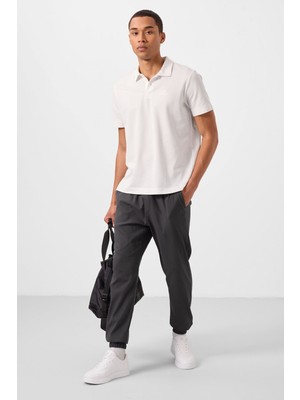 Antrasit Standart Fit Dokuma Hafif Esnek Chino Erkek Pantolon - 82176