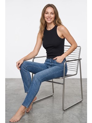 FullaModa Fitilli Ribanalı Crop Body