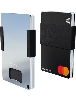 1001 Kartlık & Cüzdan - Maceracı - Nfc & Rfıd Korumalı - Şişe Açacaklı - Paslanmaz Çelik - Siyah