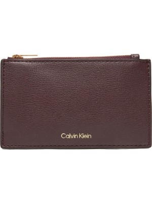 1001 Klein Foil Logo Top Zip Cardcase Kadın Cüzdan Kırmızı Tek Beden