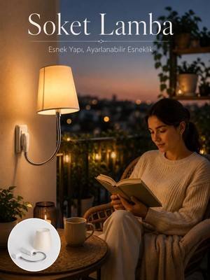 Northcity Priz Lambası Esnek Kollu Yatak Başı Aydınlatma - Şık ve Işlevsel Çözüm