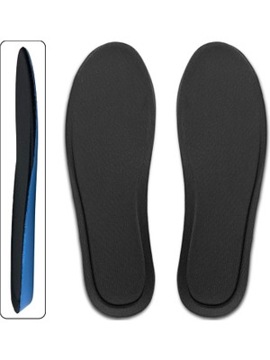 1001 Foam Ortopedik Ayakkabı Tabanlık, Visco Konfor Rahat Spor Ayakkabı Tabanı, Erkek, Kadın (Siyah,