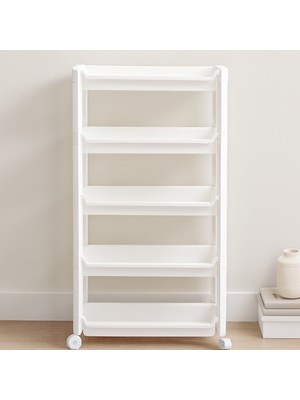 Aydogan's Ayd 5 Katlı Tekerlekli Sepet Organizer Raf Ünitesi 465X145X850 mm