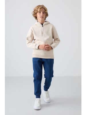 Tommy Life Parlament Pamuklu Kalın İçi Tüylü Standart Fit Nakışlı Erkek Çocuk Eşofman Alt - 11224
