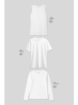 Tommy Life Basic O Yaka 3’lü Paket Beyaz Kadın T-Shirt