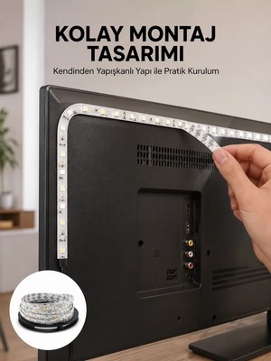 İlkyaz Fashion Uzaktan Kumandalı LED Tv Arka Işık Şeridi Yeni Nesil ILKYZHB-RS3455