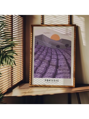 1001 Fark Tanıtım Manzara Çerçevesiz Poster, Modern Dekoratif Çerçevesiz Poster, Tablo, Provence, 3