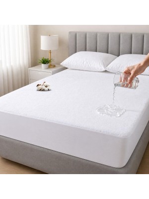 1001 Vionel HOME%100 Pamuk, Full Kenar Fitted Sıvı Geçirmez,tek, Çift Kişilik Bebek Yatak Koruyucu �