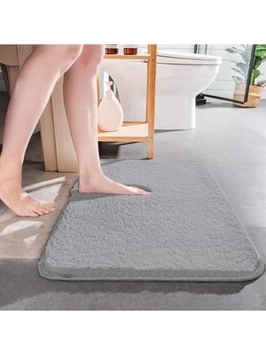 1001 Banyo Paspası 40X60 cm - Peluş Paspas - Kaymaz Tabanlı Tasarım - Post Model Tasarım - Post Pelu