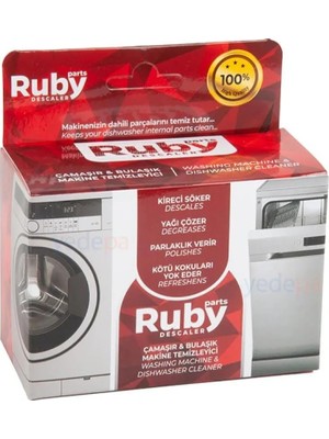 1001 Ruby Çamaşır ve Bulaşık Makinesi Temizleme Tozu (5 Şase)