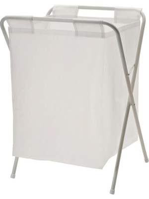1001 Ikea 50 Litre Beyaz,katlanır, Çamaşır Sepeti Açılır Kapanır Pratik Kirli Sepeti 50 Lt U42X G