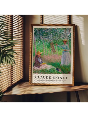 1001 Fark Tanıtım Monet Çerçevesiz Poster, Modern Dekoratif Çerçevesiz Poster, Tablo, Monet-12, 30