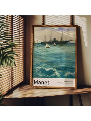 1001 Fark Tanıtım Manet Çerçevesiz Poster, Modern Dekoratif Çerçevesiz Poster, Tablo, Manet-1, 30 x