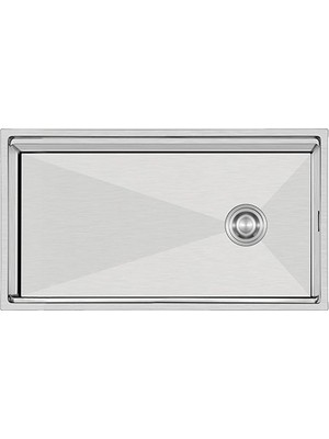 Crauf Evye Vertice | 80CM - Platinum Satin (Inox)