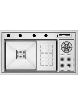 Crauf Evye Lusso Diamond | 84CM - Platinum Satin (Inox)
