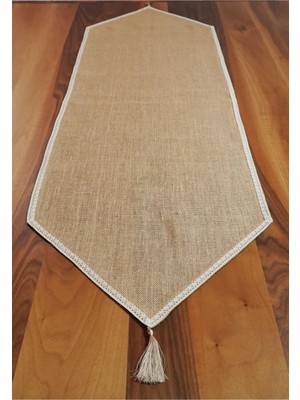 1001 Viemso Dantel Kenarlı Jüt Runner 40X150