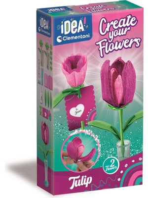1001 Clementoni Idea Çiçek Tasarıım Seti Lale