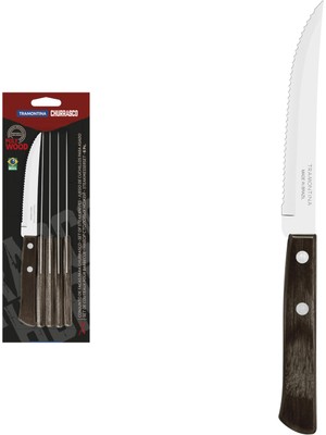 1001 Tramontina Churrasco 21198/915 Biftek-Steak Bıçağı (6lı Blister)