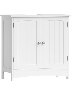 1001 Vasagle 2 Kapılı Lavabo Dolabı, Banyo Dolabı, Ayarlanabilir Raflar, Bol Depolama Alanı, 60 x 30