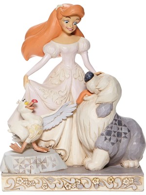 1001 Jim Shore Disney Hayalet Sireni Ariel Beyaz Orman Figürü