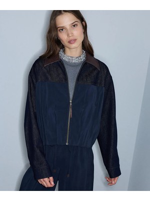 İpekyol Kontrast yaka bomber ceket IW6260005118015