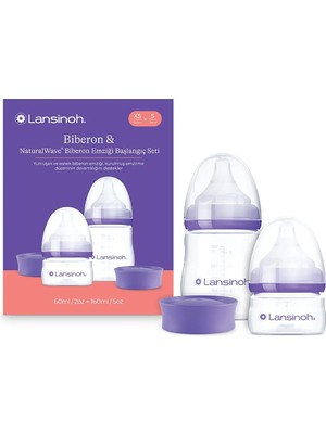 Lansinoh Yenidoğan Biberon Seti  (60 ml  Xs Akış + 160 ml S Akış)