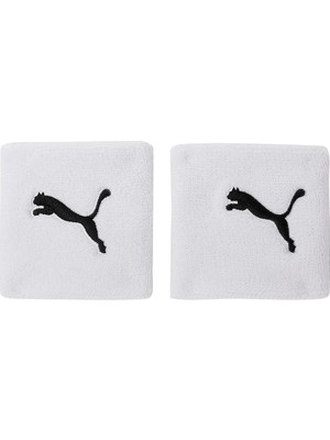 1001 Puma Knitted Cat Wristband Unisex Yetişkin Spor Bilekliği, White-Black, Tek Beden