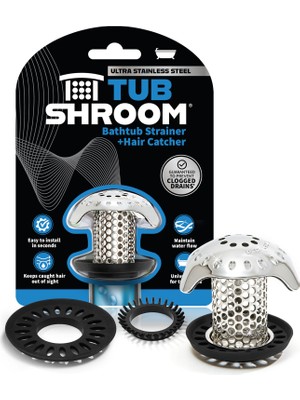 1001 Tubshroom Ultra Devrim Niteliğinde Küvet Gider Koruması, Saç Süzgeci/trampet Gider Süzgeci, Pa