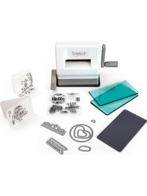 1001 Sizzix Sidekick Delme Makinesi 661770, 6,35 cm Açıklık, Beyaz