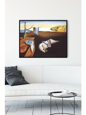 1001 Postermanya (PSTER13153) Salvador Dali - Belleğin Azmi Sanatsal Çerçeveli Tablo (21X30CM)