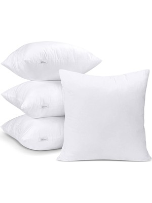 1001 Vionel Home Premium Kare Kırlent Iç Yastık 1.kalite Elyaf Dolgulu Oyuncu Koltuk Yastığı (4 Ad