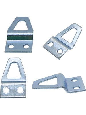 1001 Mr.bracket 10 Ad. Tablo Kancası Kıvrık Model - Metal Çerçeve Askısı Aparatı - Vidalı Fotoğ
