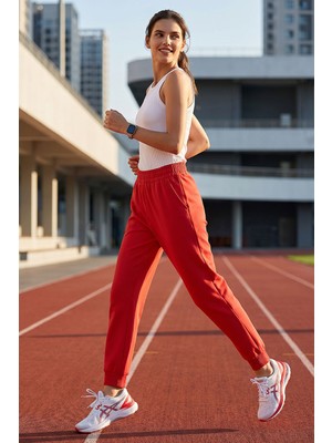 Tommy Life Fiesta Yüksek Bel Jogger Rahat Form Manşetli Kadın Eşofman Alt - 94561