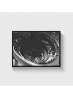 Domirus Spiral Staircase Tablo Çerçeveli Poster Duvar Dekorasyonu