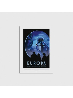 Domirus Europa - Discover Life Under The Ice Poster Çerçevesiz Duvar Dekorasyonu