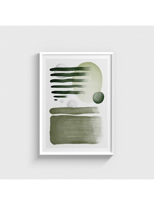 Domirus Green Bubble 1 Tablo Çerçeveli Poster Duvar Dekorasyonu