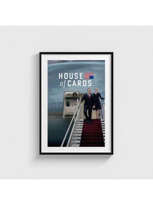Domirus House Of Cards Dizi Posteri Tablo Çerçeveli Poster Duvar Dekorasyonu