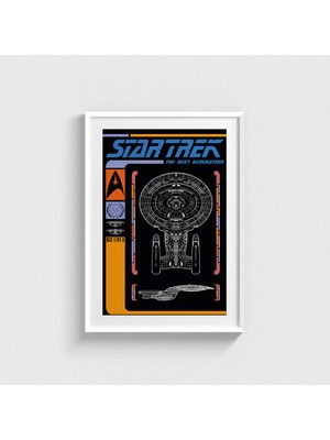 Domirus Star Trek The Next Generation Dizi Posteri Tablo Çerçeveli Poster Duvar Dekorasyonu