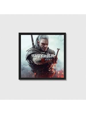 Domirus The Witcher 3 Wild Hunt Oyun Posteri Oyuncu Dekoru Gamer Decor Tablo Çerçeveli Poster Duvar Dekorasyonu