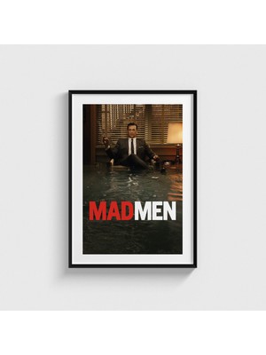 Domirus Mad Men Dizi Posteri Tablo Çerçeveli Poster Duvar Dekorasyonu
