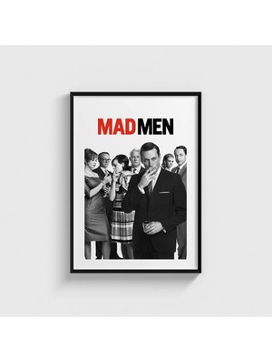 Domirus Mad Men Dizi Posteri Tablo Çerçeveli Poster Duvar Dekorasyonu