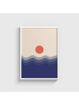 Domirus Sun Tablo Çerçeveli Poster Duvar Dekorasyonu