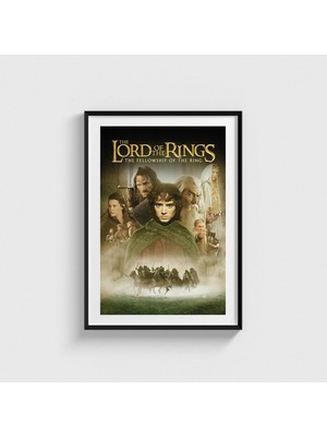 Domirus The Lord Of The Rings: The Fellowship Of The Ring (2001) Film Posteri Tablo Çerçeveli Poster Duvar Dekorasyonu