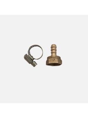 Admiral 12 Dişi Hortum Rekoru Krom Pirinç (Sabit) (5'li Paket)