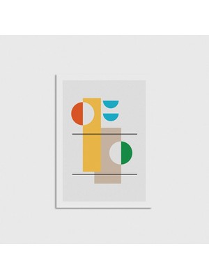 Domirus Geometry Rainbow 1 Poster Çerçevesiz Duvar Dekorasyonu