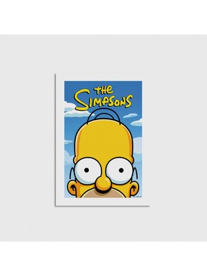 Domirus The Simpsons Dizi Posteri Poster Çerçevesiz Duvar Dekorasyonu