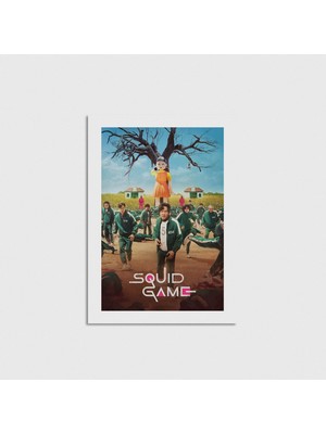 Domirus Squid Game Dizi Posteri Poster Çerçevesiz Duvar Dekorasyonu