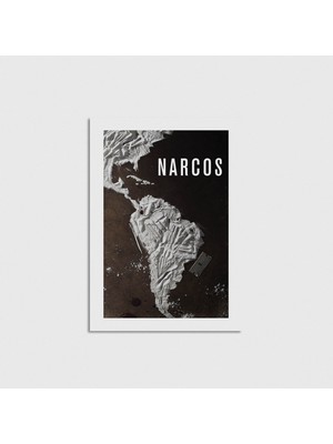 Domirus Narcos Dizi Posteri Poster Çerçevesiz Duvar Dekorasyonu