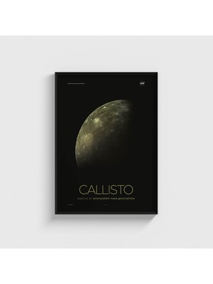 Domirus Nasa - Callisto Tablo Çerçeveli Poster Duvar Dekorasyonu